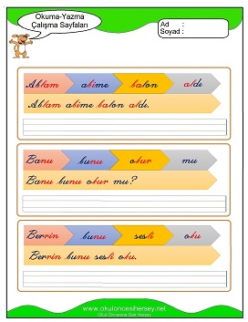 B sesi Çalışma Sayfaları